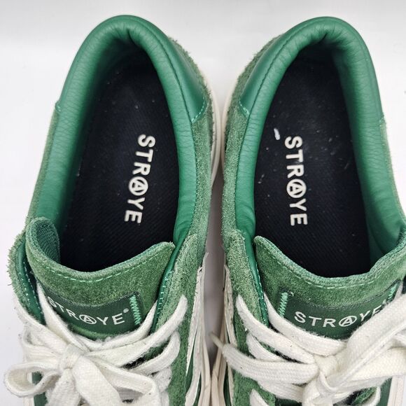 Straye Mens Logan Green White Suede Skater Grunge Punk Skateboard Shoe M9/W10.5 main image 7